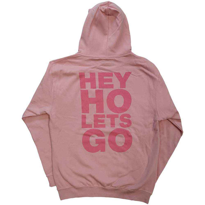 Ramones Hey Ho Seal Pink Large Hoodie