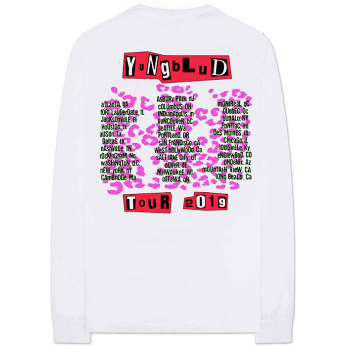 Yungblud Tour White Medium Long Sleeve T-Shirt