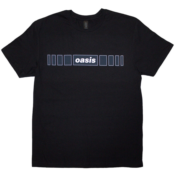 Oasis Horizontal Bars Logo Black Large T-Shirt
