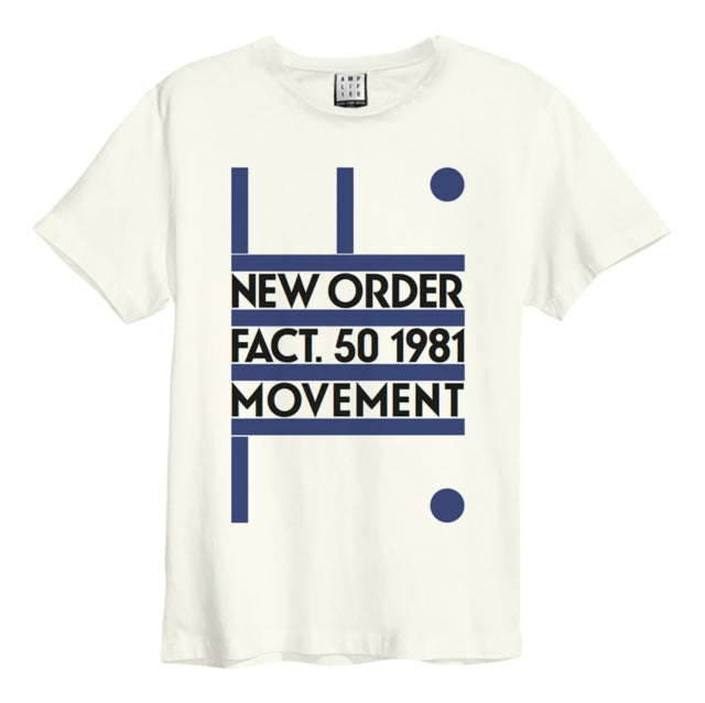 New Order Movement Amplified Vintage White Medium Unisex T-Shirt