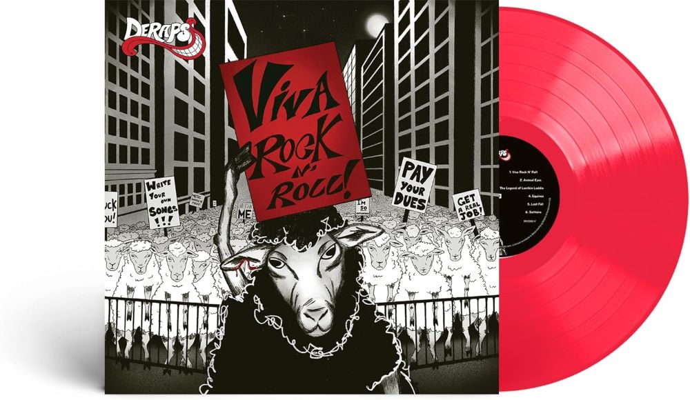 Deraps Viva Rock N' Roll Vinyl LP Transparent Red Colour 2025
