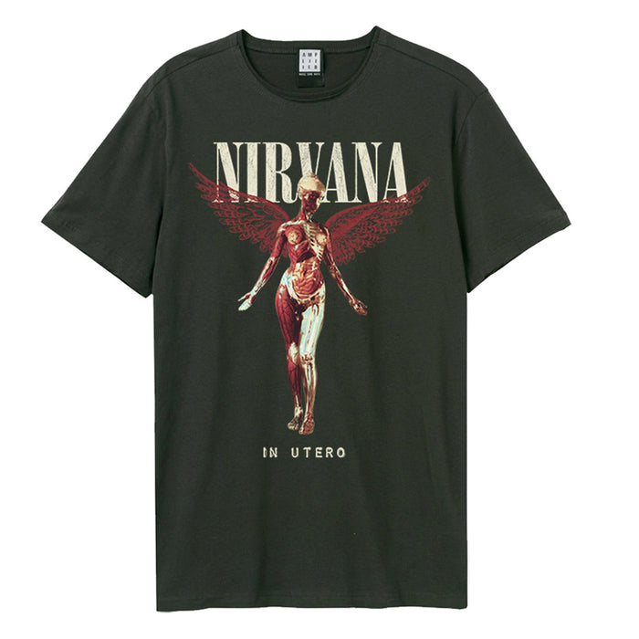 Nirvana In Utero Amplified Charcoal XXL Unisex T-Shirt