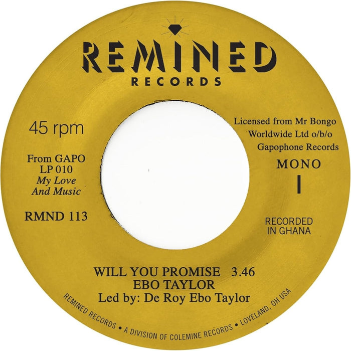 Ebo Taylor Will You Promise / Maye Omama Indies 7" Vinyl Single 2026