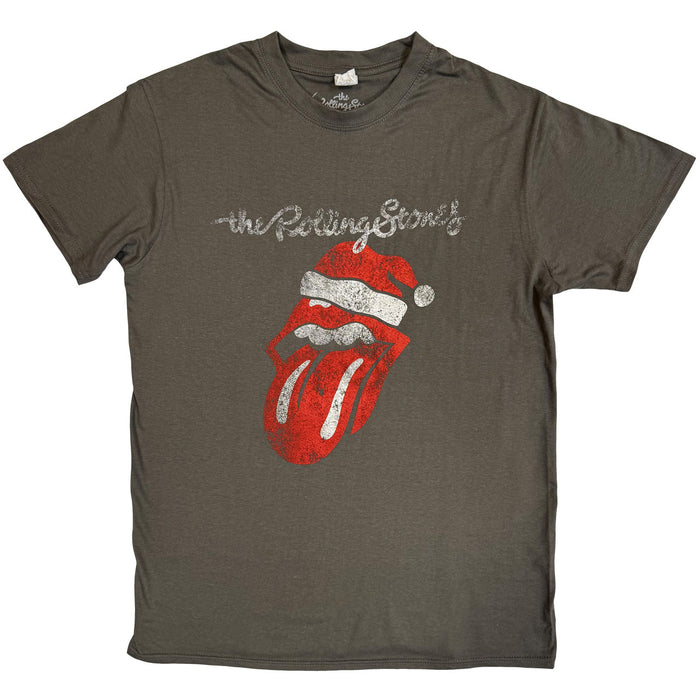 The Rolling Stones Santa Lick Charcoal Grey Large T-Shirt