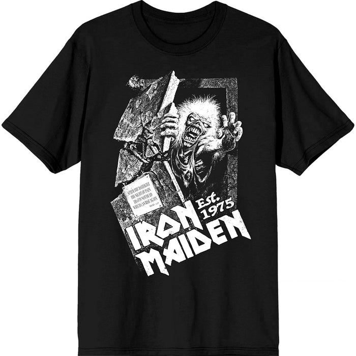 Iron Maiden Est. 1975 No Prayer Grave Black X-Large T-Shirt