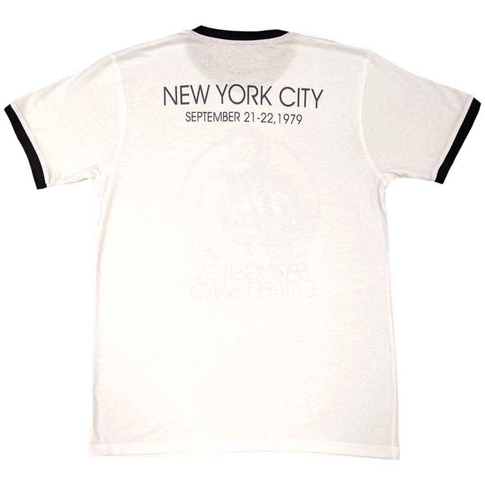 Bruce Springsteen NYC Ringer White Large Unisex T-Shirt