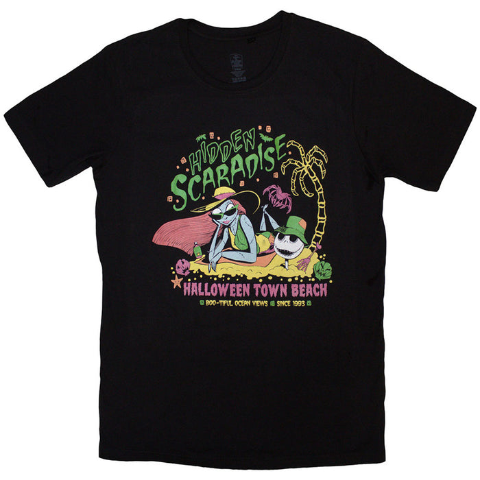 The Nightmare Before Christmas Hidden Scaradise Black Medium T-Shirt