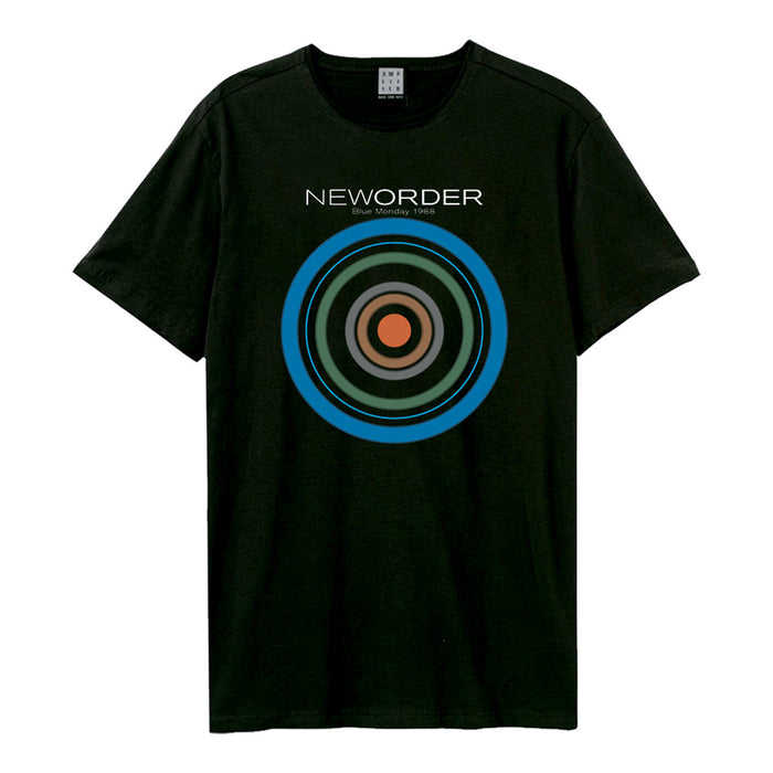 New Order Blue Monday Amplified Black X-Large Unisex T-Shirt