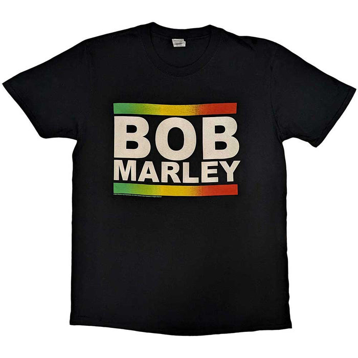 Bob Marley Rasta Band Block Black Medium T-Shirt