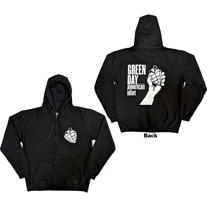 Green Day American Idiot The Musical Black X-Large Zipped Hoodie