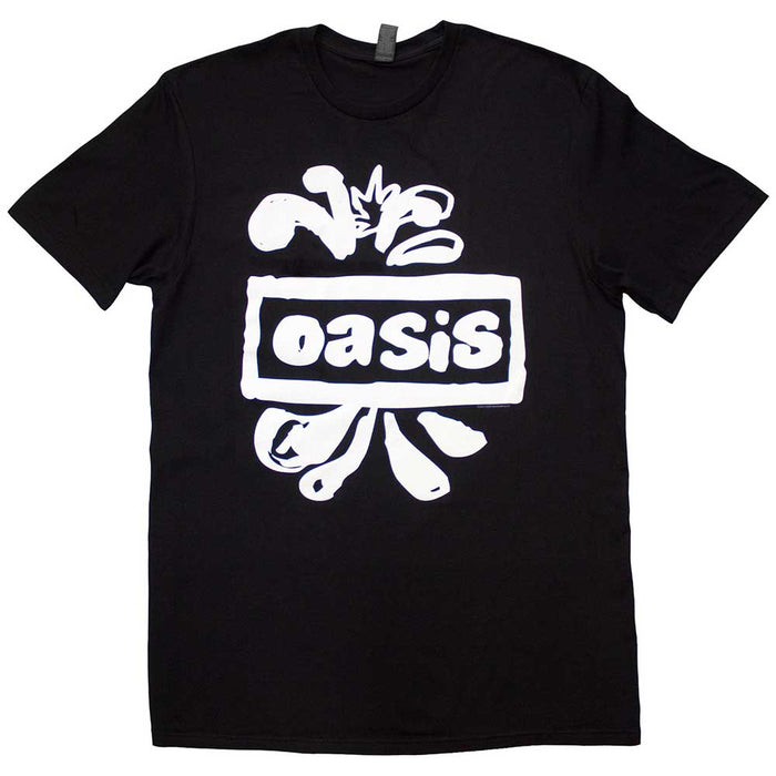 Oasis Logo Splat Black XX-Large Unisex T-Shirt