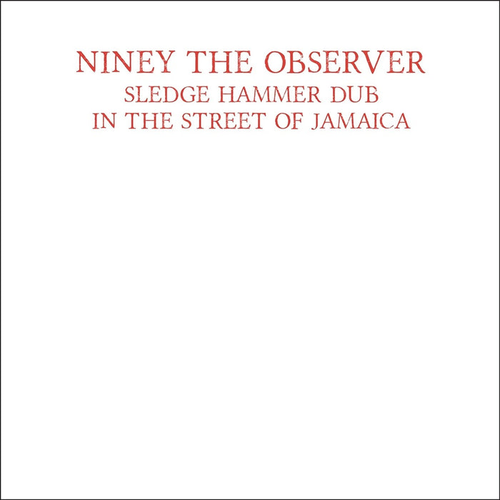 Niney The Observer Sledgehammer Dub Vinyl LP Red Colour 2024