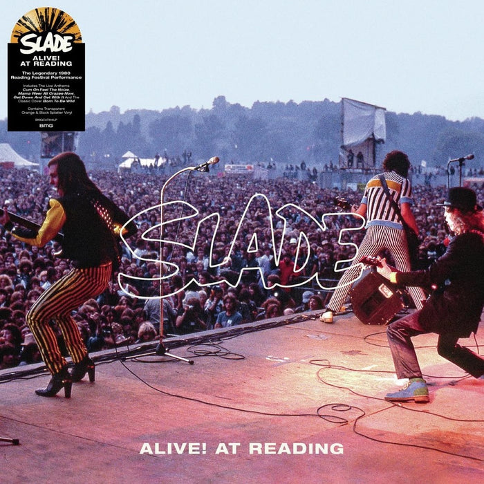 Slade Alive! At Reading Vinyl LP Orange & Black Splatter Colour 2023