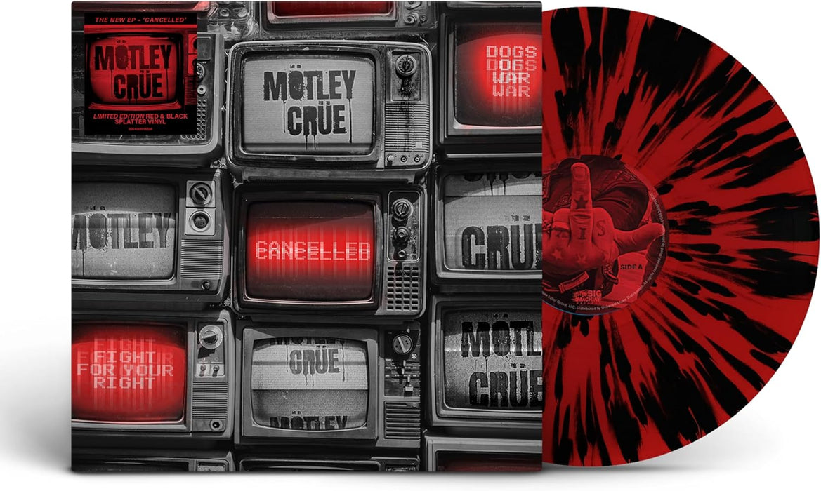 Mötley Crüe Cancelled Vinyl EP Red & Black Colour 2024