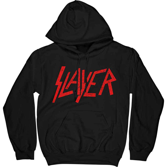 Slayer Distressed Logo Black Medium Hoodie