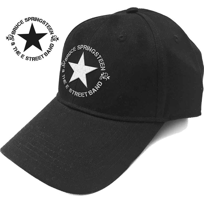 Bruce Springsteen Circle Star Logo Black Baseball Cap