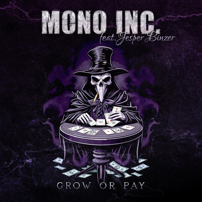 Mono Inc. Grow or Pay feat. Jesper Binzer (D-A-D) 7" Vinyl Single Purple & Black Marble Colour 2026