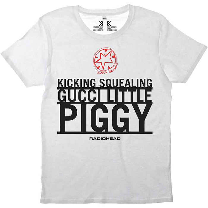 Radiohead Gucci Little Piggy White XX-Large T-Shirt