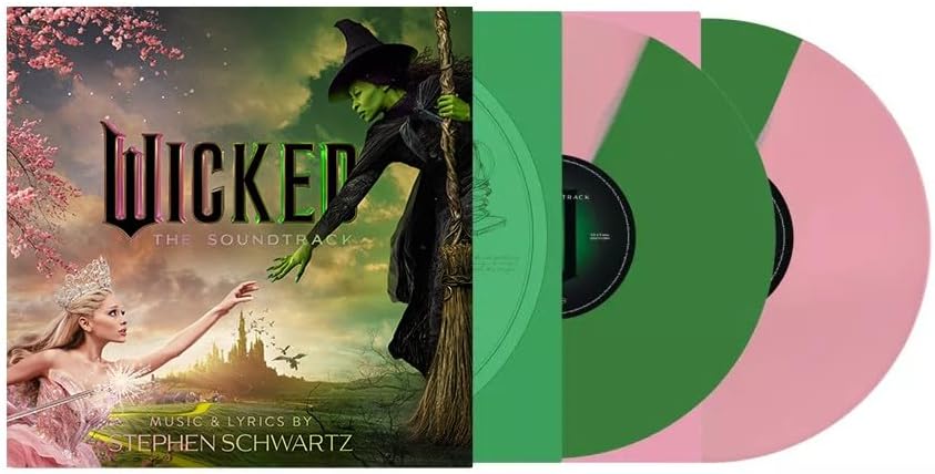 Wicked Motion Picture Soundtrack Vinyl LP Green & Pink Colour 2024