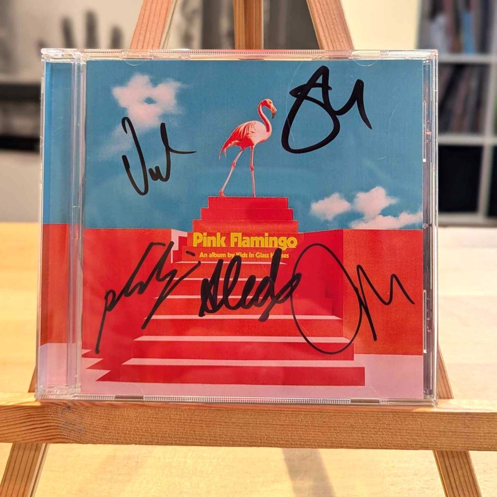 Flamingo Cd R Kids In Glass Houses Pink Flamingo CD SIGNED 2024 — Assai Records