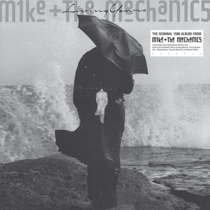 Mike & the Mechanics The Living Years Vinyl LP Black & Grey Marble Swirl Colour National Album Day 2024