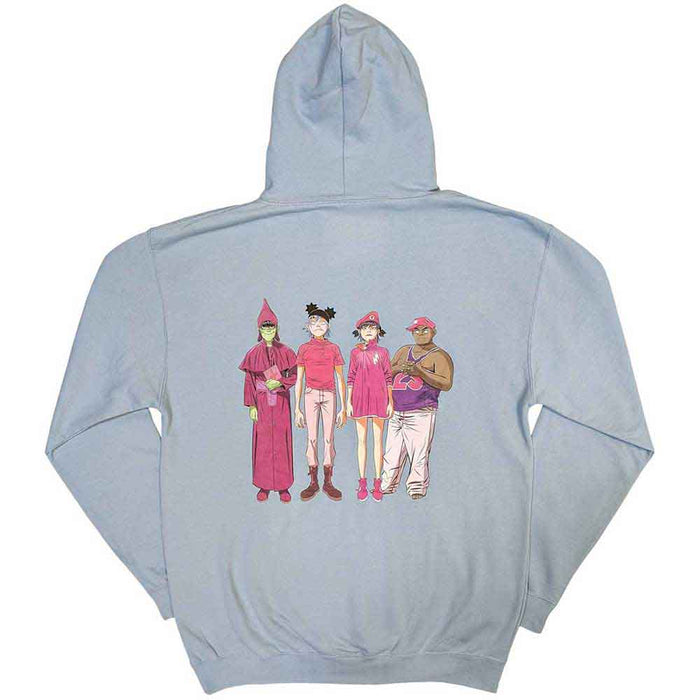 Gorillaz Cracker Island Light Blue X-Large Hoodie