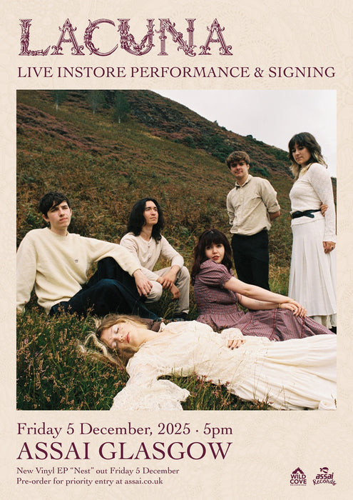 Lacuna Instore Performance & Signing Assai Glasgow (5pm Friday 5th December 2025)