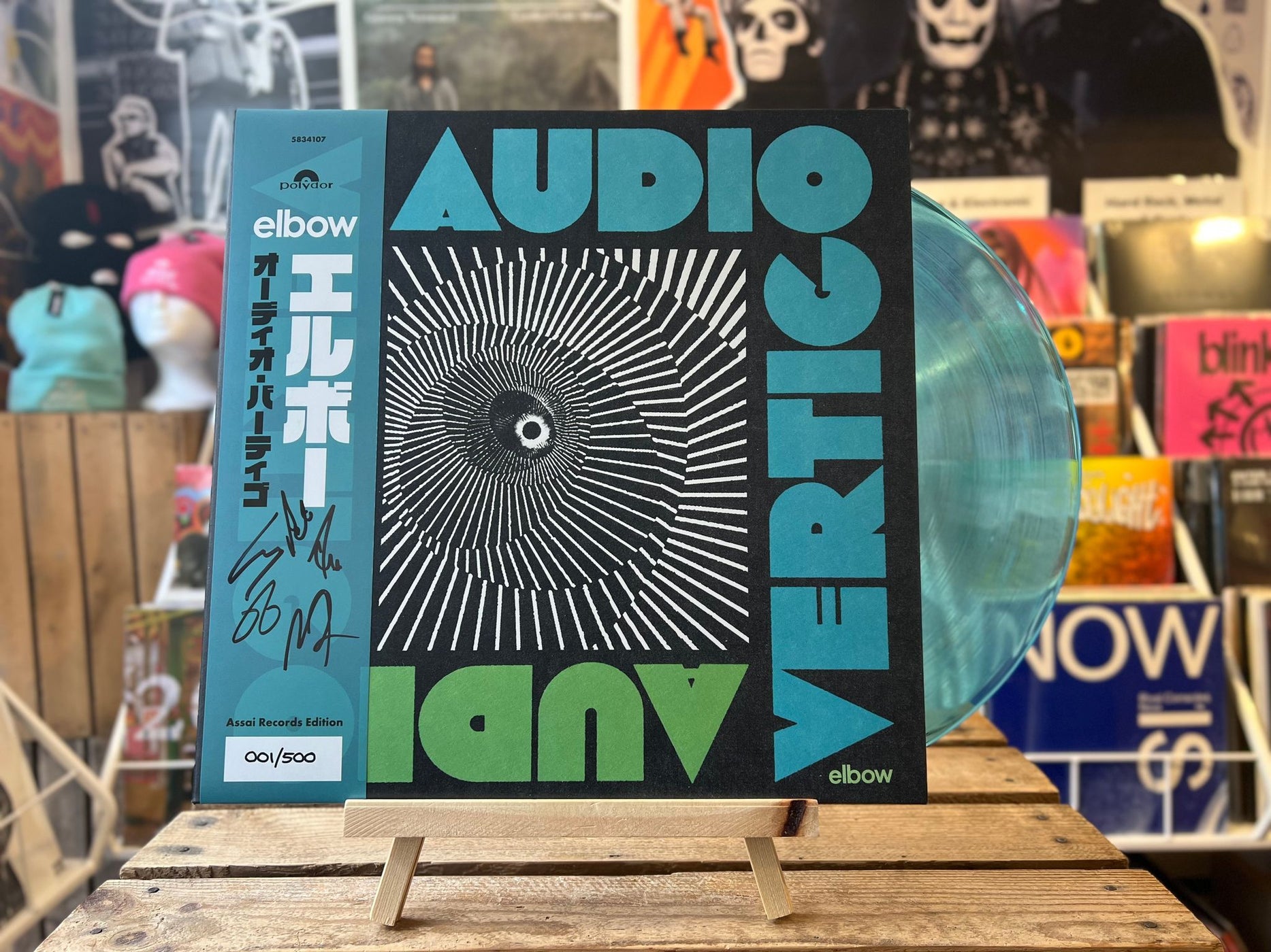 Elbow Audio Vertigo Vinyl LP Signed Assai Obi Edition Transparent Blue ...