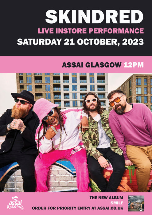 Skindred Instore Session Glasgow - Priority Entry with Pre-order (12.30pm 21st October 2023)