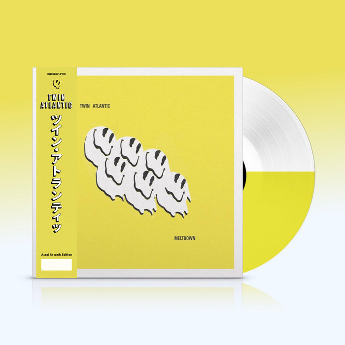 Twin Atlantic Meltdown Vinyl LP Signed Assai Obi Edition White & Yellow Split Colour 2024
