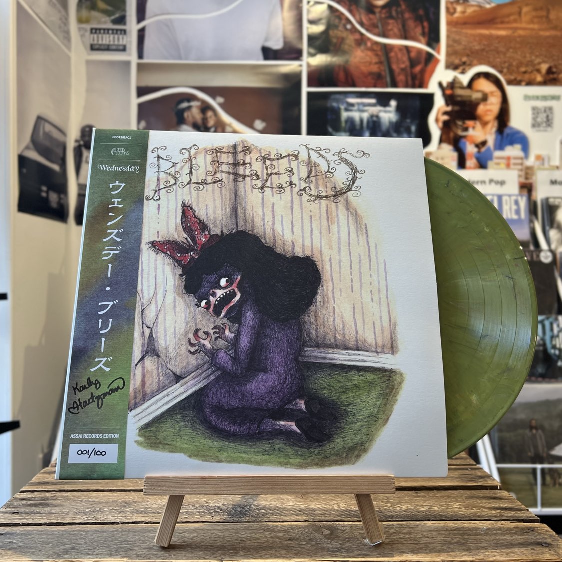 Wednesday Bleeds Vinyl LP Signed Assai Obi Edition Eco Mix Colour