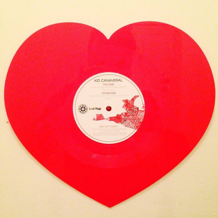 Kid Canaveral Who Would Want To Be Loved? Vinyl 7" Single Heart-Shaped 2014