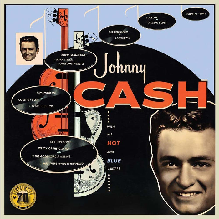 Johnny Cash With His Hot And Blue Guitar Vinyl LP Sun Records 70th Anniversary 2022