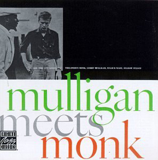 GERRY MULLIGAN THELONIOUS MONK MULLIGAN MEETS MONK LP VINYL NEW (US) 33RPM