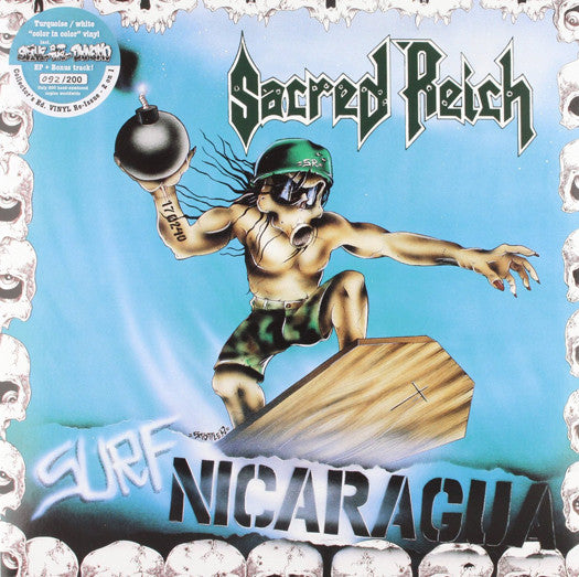 SACRED REICH SURF NICARAGUA ALIVE AT DYNAMO  LP VINYL  NEW TURQUOISE