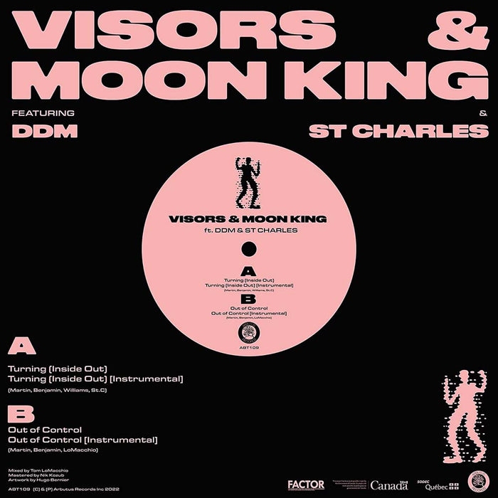 Visors & Moon King Turning (Inside Out) B/W Out Of Control 12" Vinyl Single 2023