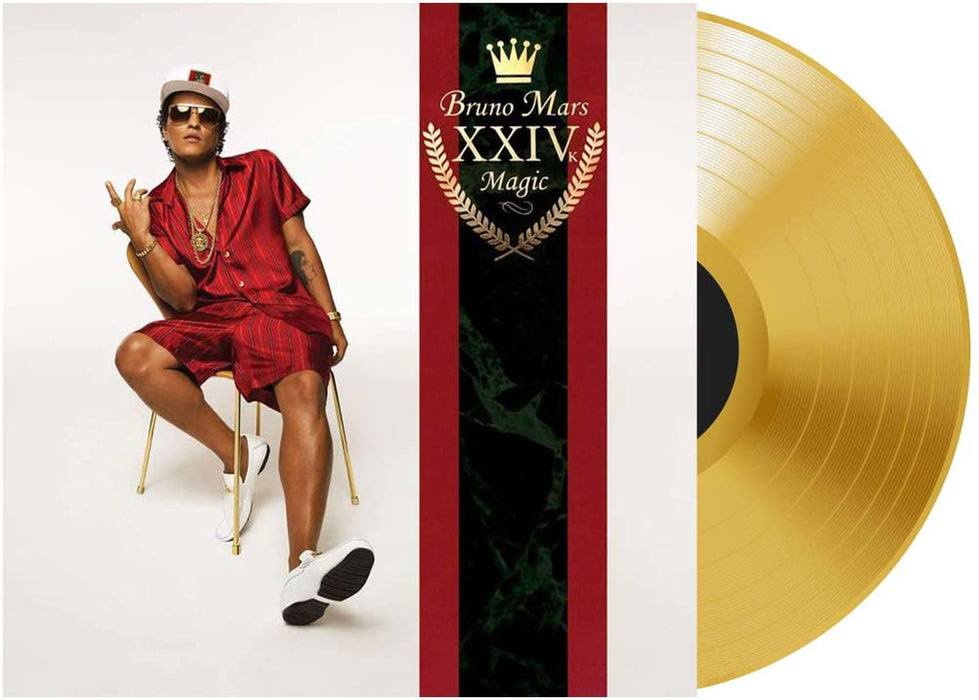 Bruno Mars 24K Magic Vinyl LP Gold Colour 2022