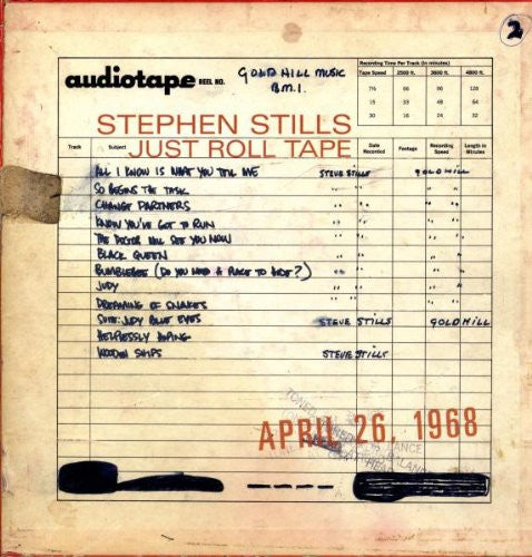 STEPHEN STILLS JUST ROLL TAPE APRIL 26TH LP VINYL