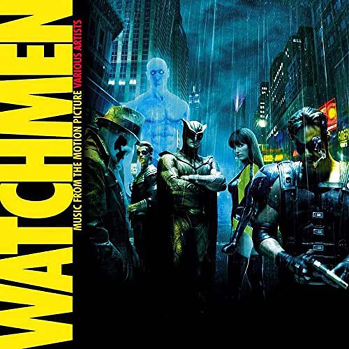 Tyler Bates Watchmen Soundtrack Vinyl LP Yellow & Blue/Etched Colour Black Friday 2022