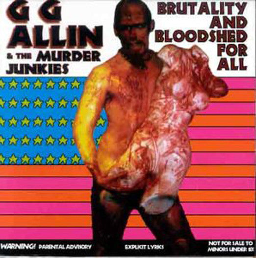 GG ALLIN BRUTALITY & BLOODSHED FOR ALL LP VINYL NEW (US) 33RPM