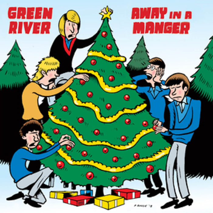 Green River U-Men Away In a Manger Vinyl 7" Single Blue Colour 2018