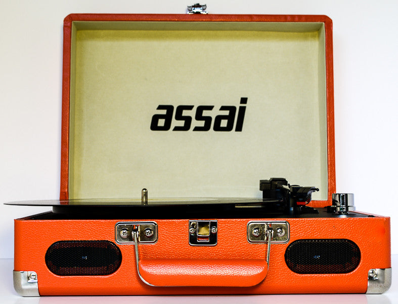 Assai Retro Orange Vinyl Record Player Vinyl LP To Mp3 Converter Turntable