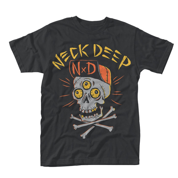 NECK DEEP Skulls MENS Black SIZE LARGE T-SHIRT NEW