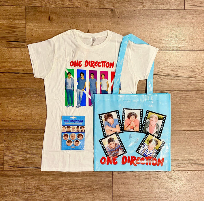 One Direction Official Merch Bundle - T-Shirt / Tote / Badge Pack — Assai  Records
