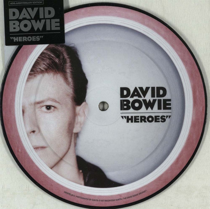 DAVID BOWIE Heroes 40th Anniversary 7" Pic Disc NEW 2017