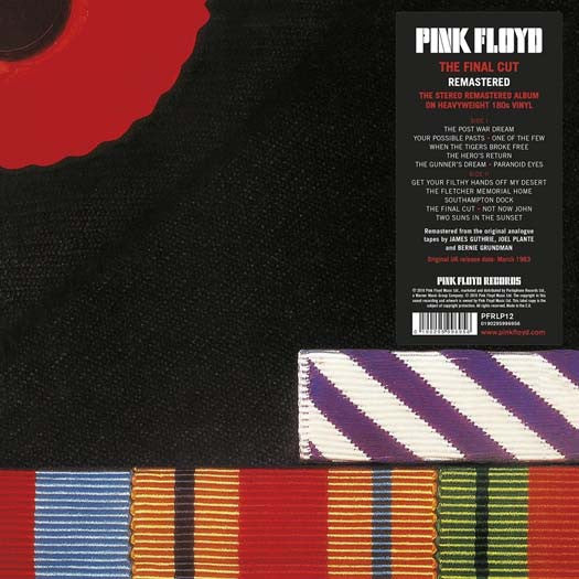 Pink Floyd The Final Cut Vinyl LP 2017