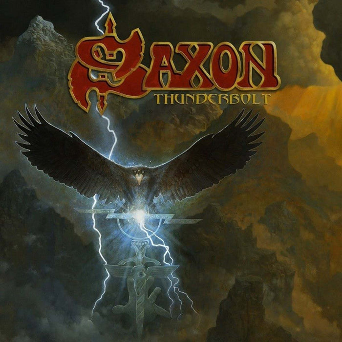 Saxon Thunderbolt Vinyl, CD, Cassette + Badge Box Set 2019