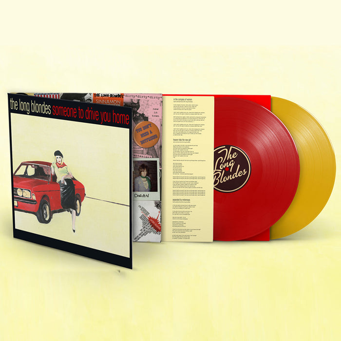 The Long Blondes Someone To Drive You Home Vinyl LP Red & Yellow Colour 2021