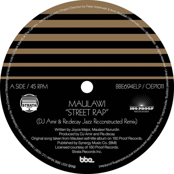 Dj Amir Street Rap (Dj Amir & Re.Decay Jazz Re.Constructed Remix) / Salsa (Dj Dez Salsa (De Corazon) Remix) 12" Vinyl EP 2021