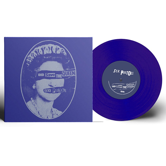 Sex Pistols God Save The Queen/Did You Know Wrong 7" Vinyl Single Limited Edition Transparent Blue Colour 2022